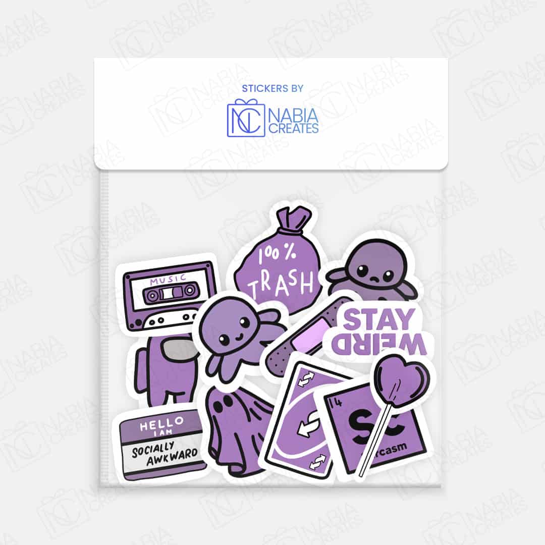 Purple-stickers